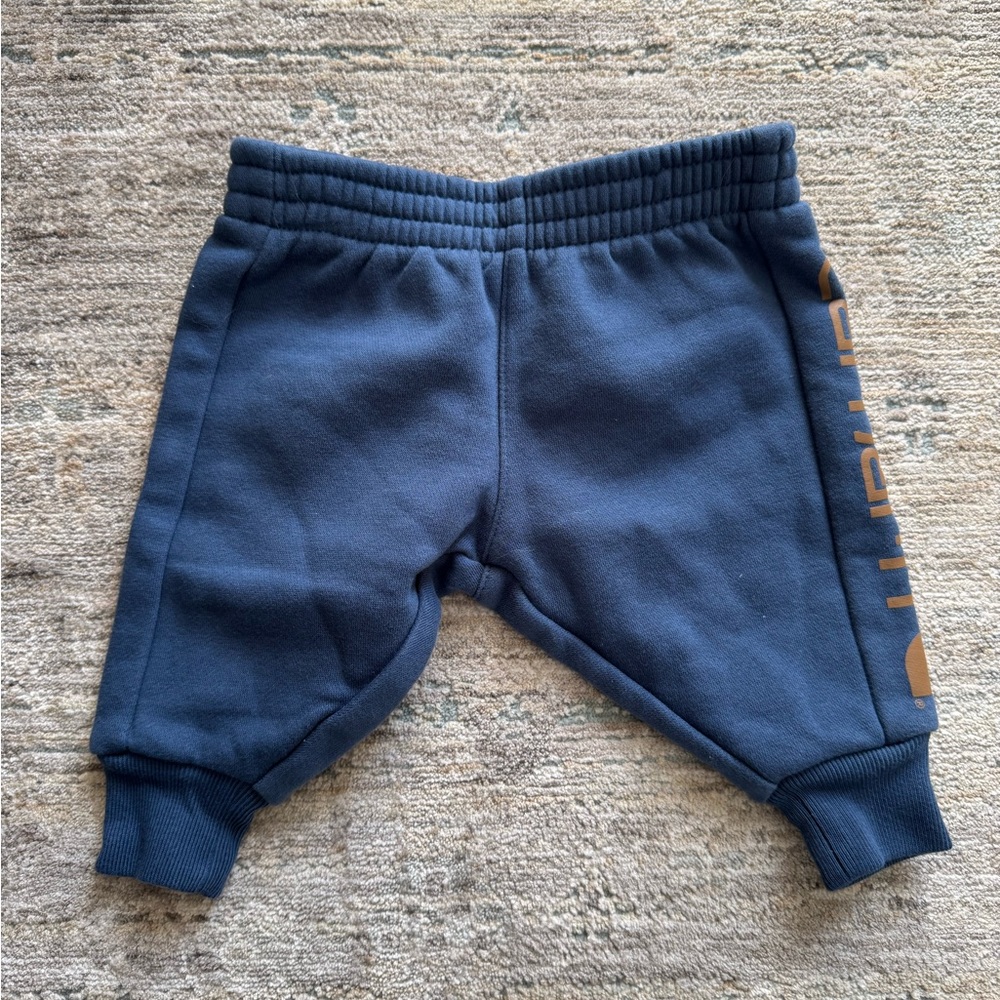 Carhartt Blue Infant Sweatpants Elastic Waistband Tapered Cuffs